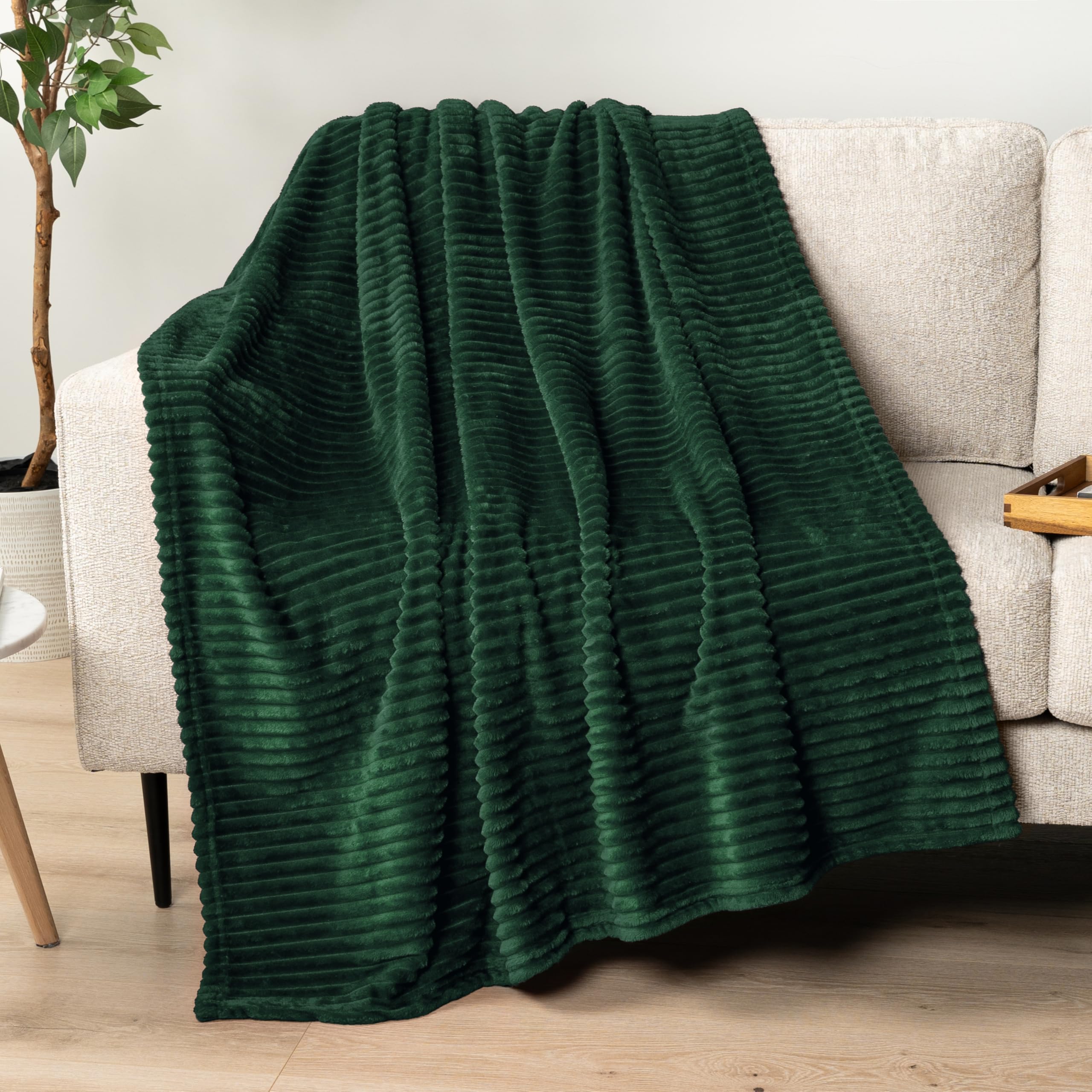 JML Luxury Flannel Fleece Throw Blanket – Soft, Warm, Travel Size (50x60")