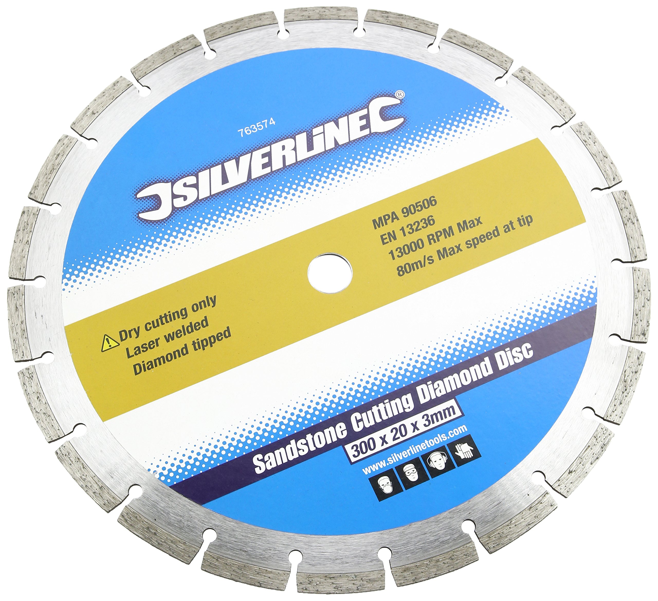 Silverline 763574 Sandstone Cutting Blade, 300 x 20 mm