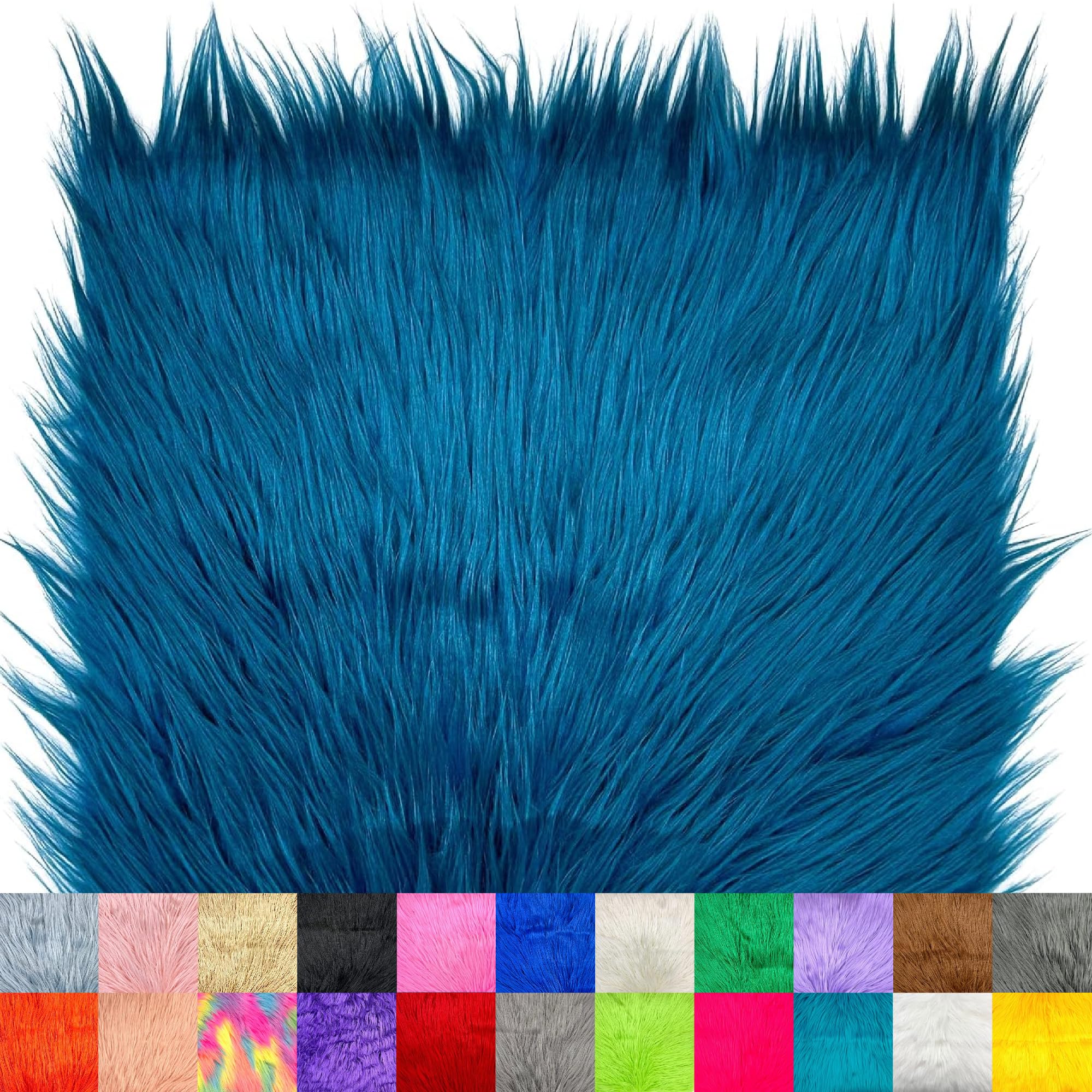 Ice Fabrics Faux Fur Fabric Squares - 10x10 Inches