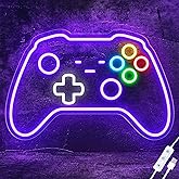 CULOIS Gamer Neon Sign, Gamepad Shaped LED Neon Sign for Gamer Room Decor, Neon Gaming Sign for Gaming Wall Decor, USB Powered Best Gamer Gifts for Teens, Boys, Kids
