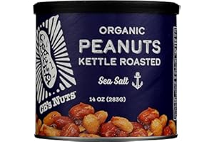 CB'S NUTS Cbs Nuts Organic Kettle Roasted Sea Salt Peanuts, 14 Oz