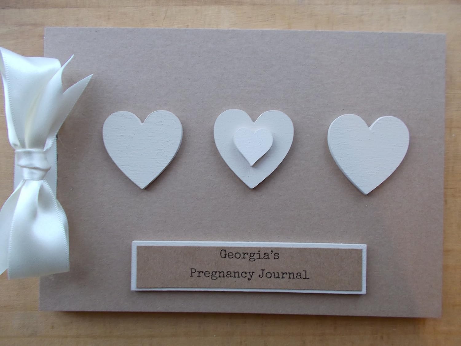 PERSONALISED PREGNANCY JOURNAL PHOTO ALBUM, MEMORY BOOK, SCRAPBOOK