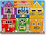 Melissa & Doug Wooden Latches Board | Developmental Toy for 3+ | Motor Skills view 3