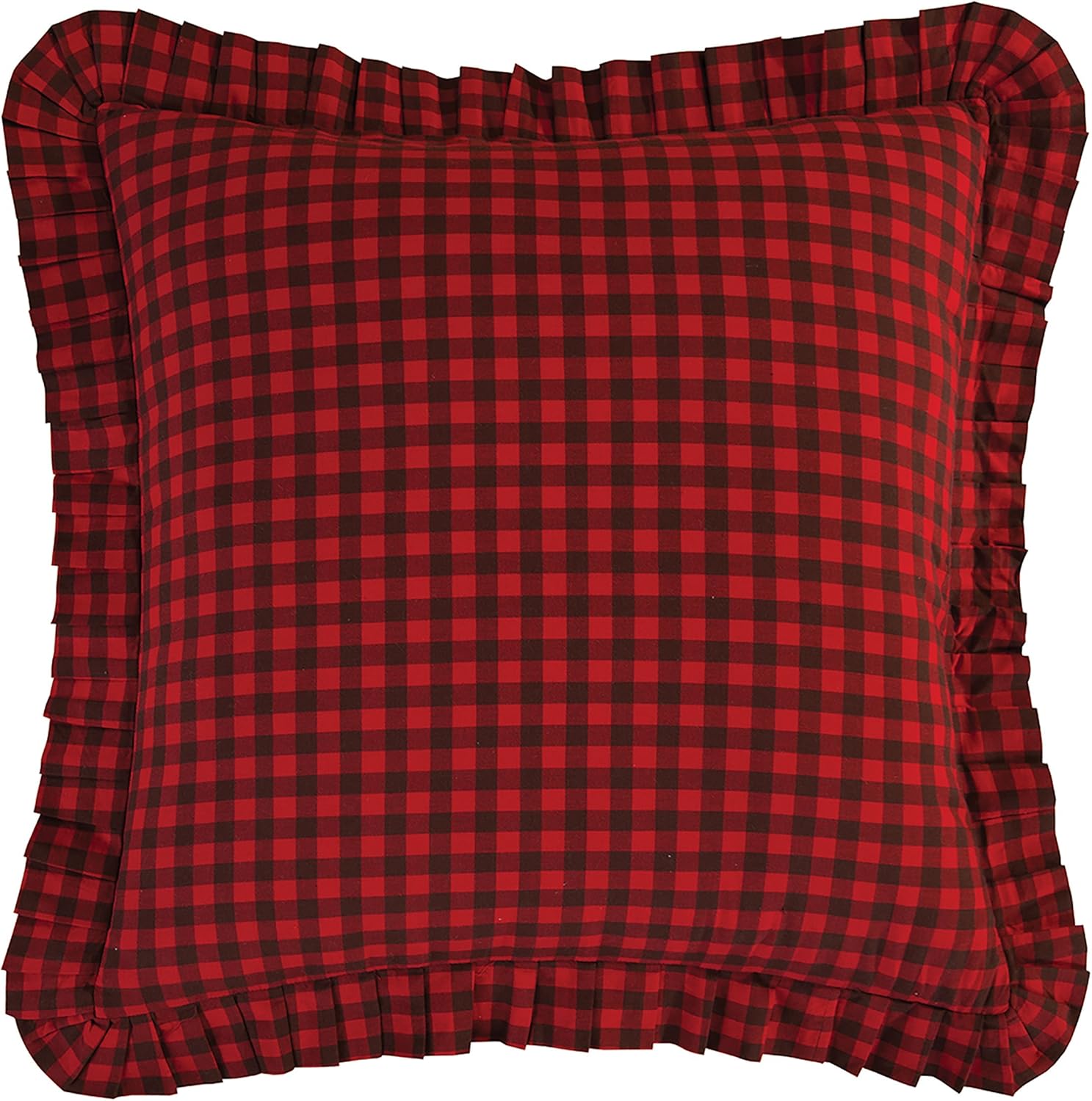 C&F Home Buffalo Checks Euro Sham, 26 by 26-Inch