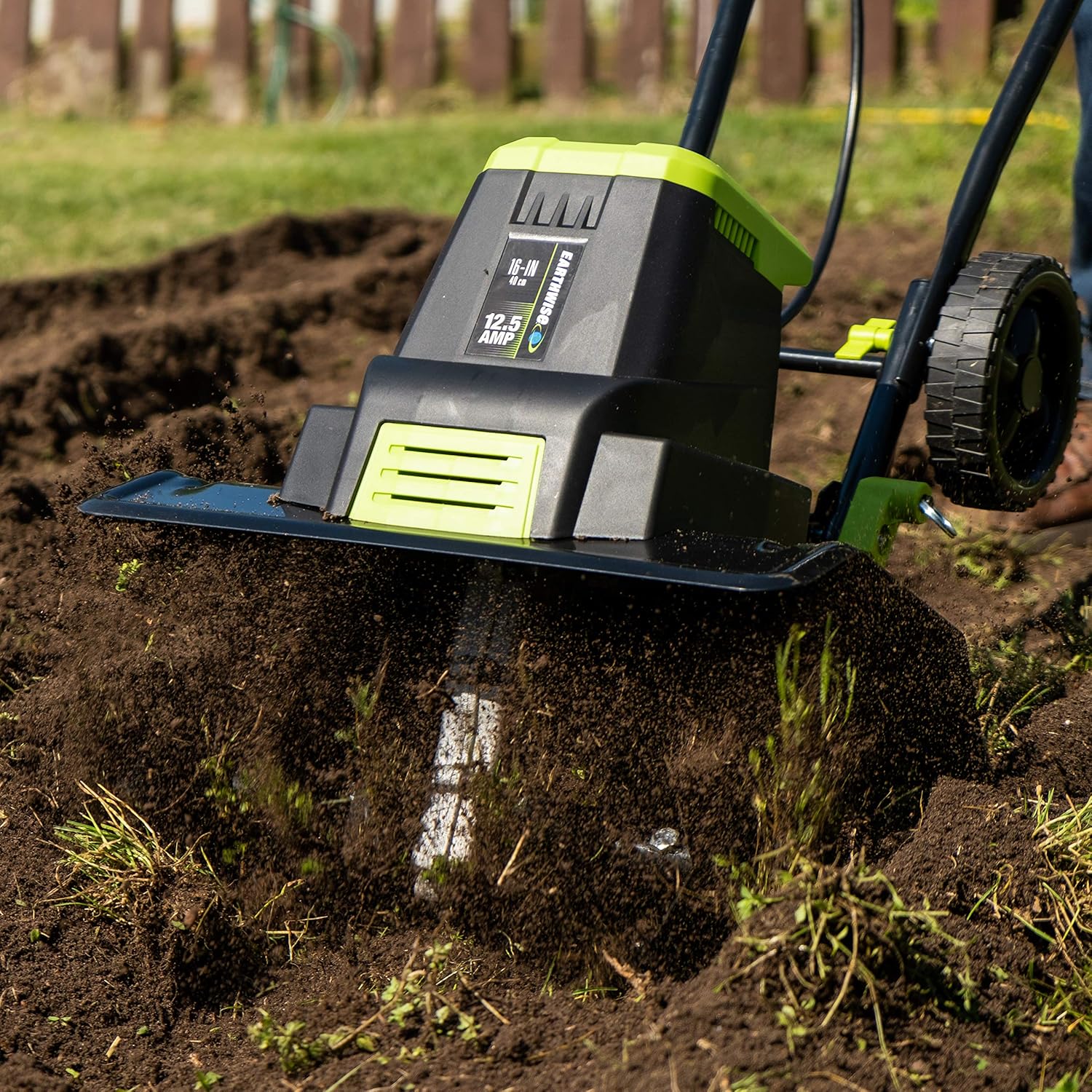 Earthwise TC70125 12.5-Amp 16-Inch Corded Electric Tiller/Cultivator, Green : Garden & Outdoor