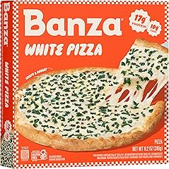 Banza White Pizza from Chickpeas - High Protein, Gluten Free, Frozen Pizza 13oz