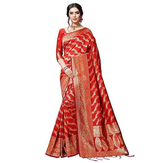 Anand Sarees Silk with Blouse Piece Saree