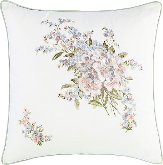 Amazon Com Laura Ashley 220886 Harper Decorative Pillow Pale