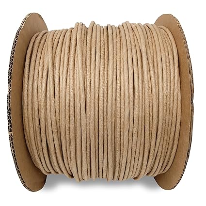 5 32 Fiber Paper Rush Spool Reel 1 700ft Kraft Brown For Craft Weaving Chairs Ladderbacks