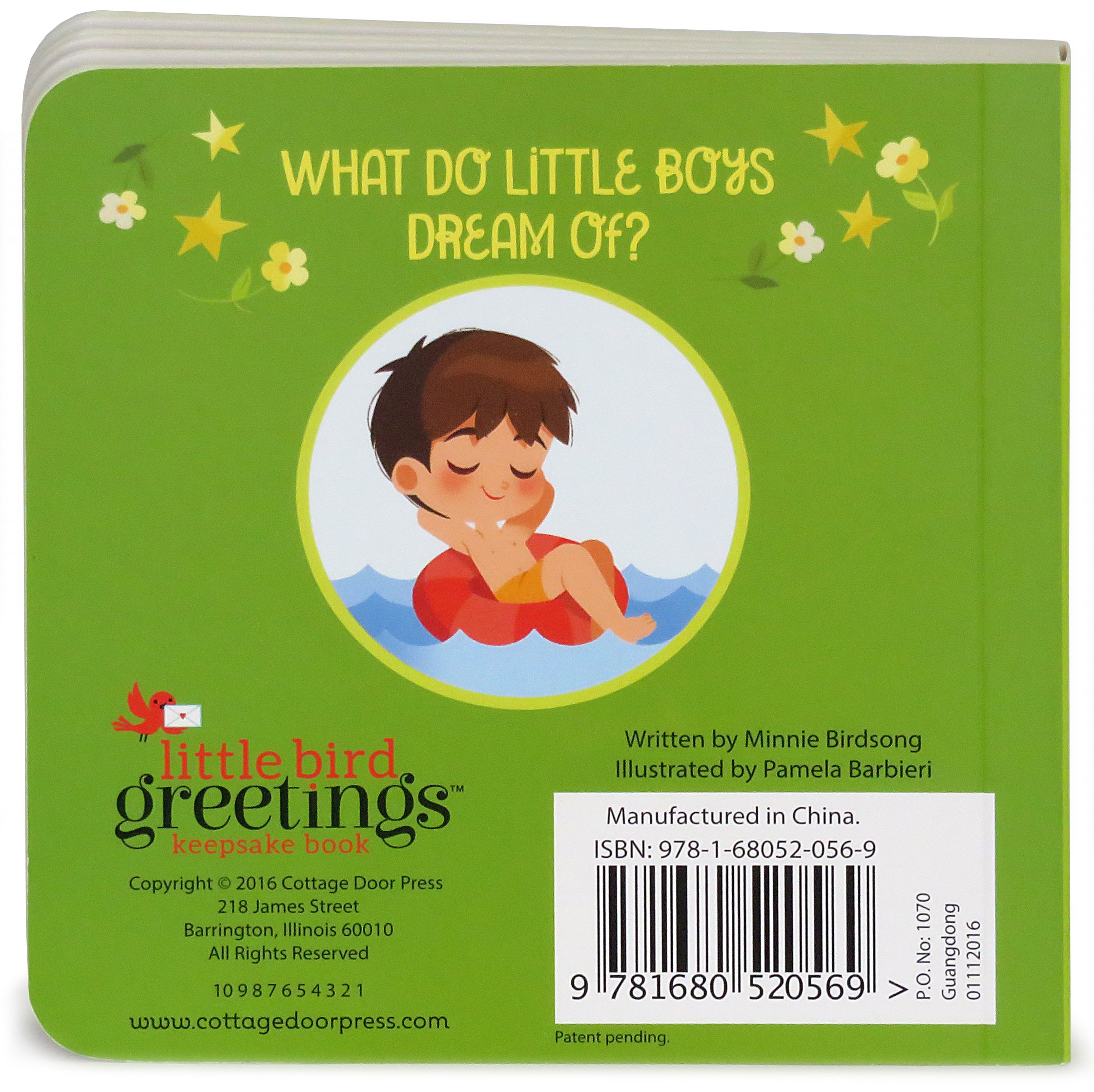 Cottage Door Press What Are Little Boys Made Of: Little Bird Greetings, Greeting Card Board Book with Personalization Flap, Gifts for Birthday, Baby Showers and More