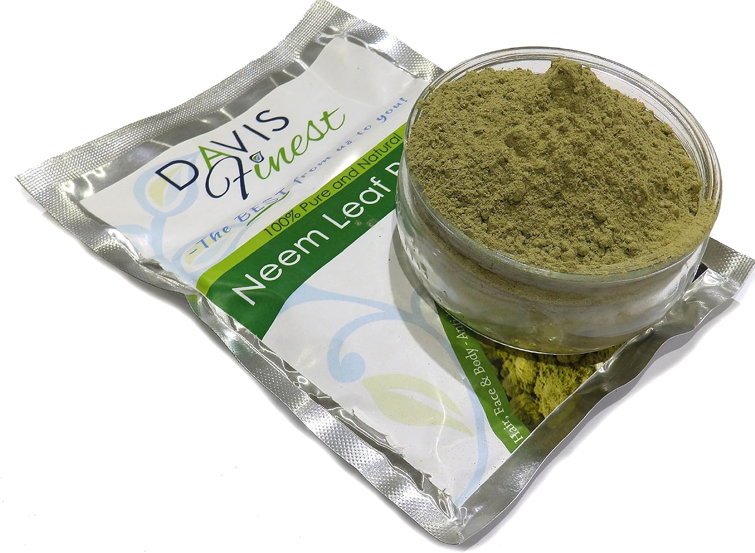Davis Finest, Neem Leaf Powder, 100g, Organic Hair & Skin Care, Anti-Fungal, Anti-Dandruff, Anti-Itch - Image 3