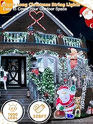 BrightChristmas 1000 LED 328 FT Christmas