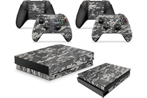 GIZMOZ N GADGETZ Digital CAMO Skins for Xbox One X XBX Console Decal Vinal Sticker + 2 Controller Set