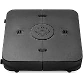 Best Choice Products 330lb Mobile Cantilever Offset Patio Umbrella Base, Universal Fit Heavy-Duty Outdoor Portable Stand w/Wheels Locks, Fillable Weights Set - Black