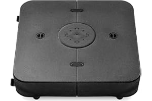 Best Choice Products 330lb Mobile Cantilever Offset Patio Umbrella Base, Universal Fit Heavy-Duty Outdoor Portable Stand w/Wheels Locks, Fillable Weights Set - Black