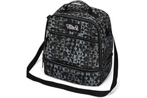 Tilami Lunch Bags Insulated Adjustable Strap Zipper, Water-Resistant Cooler Bags, Bento Bags for Kids Toddlers (Grey)