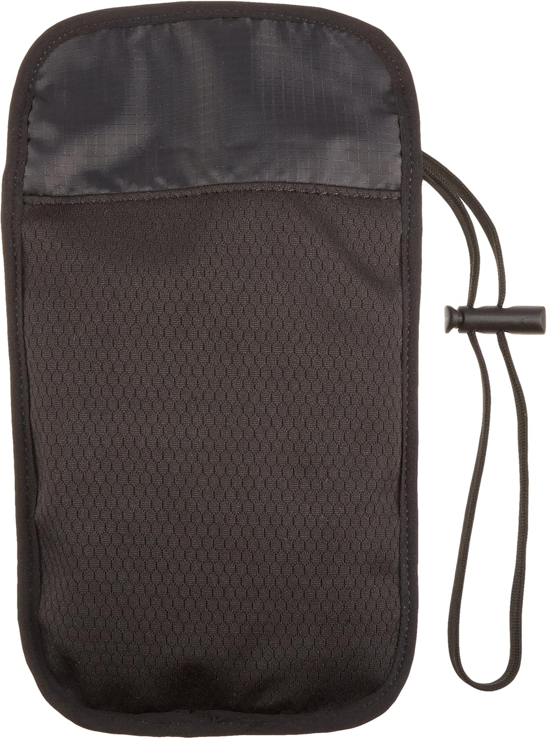 Basics RFID Travel Neck Passport Holder Wallet - Black