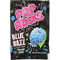 Amazon Com Pop Rocks Blue Razz 24 Count 8 4oz Hard Candy Grocery Gourmet Food