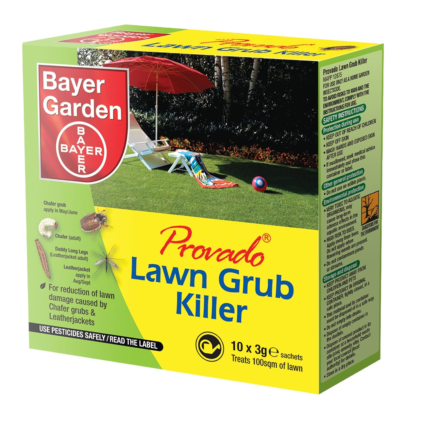 Provado Lawn Grub Killer 10 sachets Amazon.co.uk Garden & Outdoors