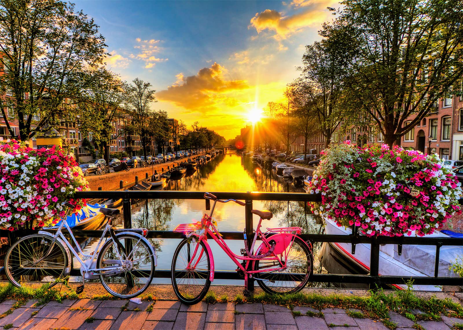 Amsterdam Sunrise Jigsaw Puzzles for Adults 1000 Pieces Netherlands Landscape Jigsaw Puzzles for Adults Gifts — image 1