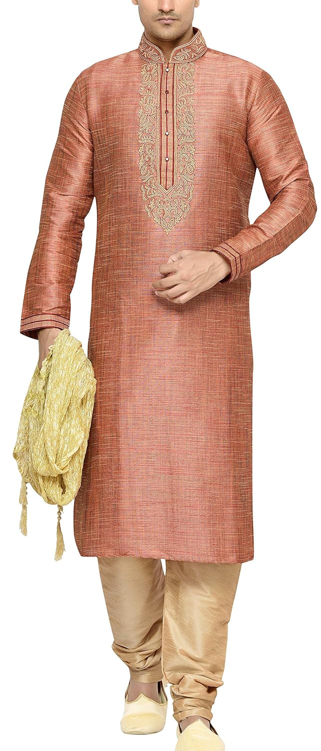 indian poshakh men's silk sherwani