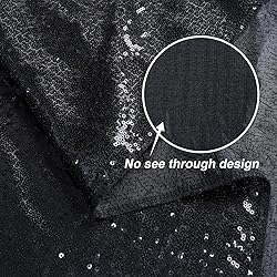 Juya Delight Black Sequin Backdrop, 20FTx10FT NO