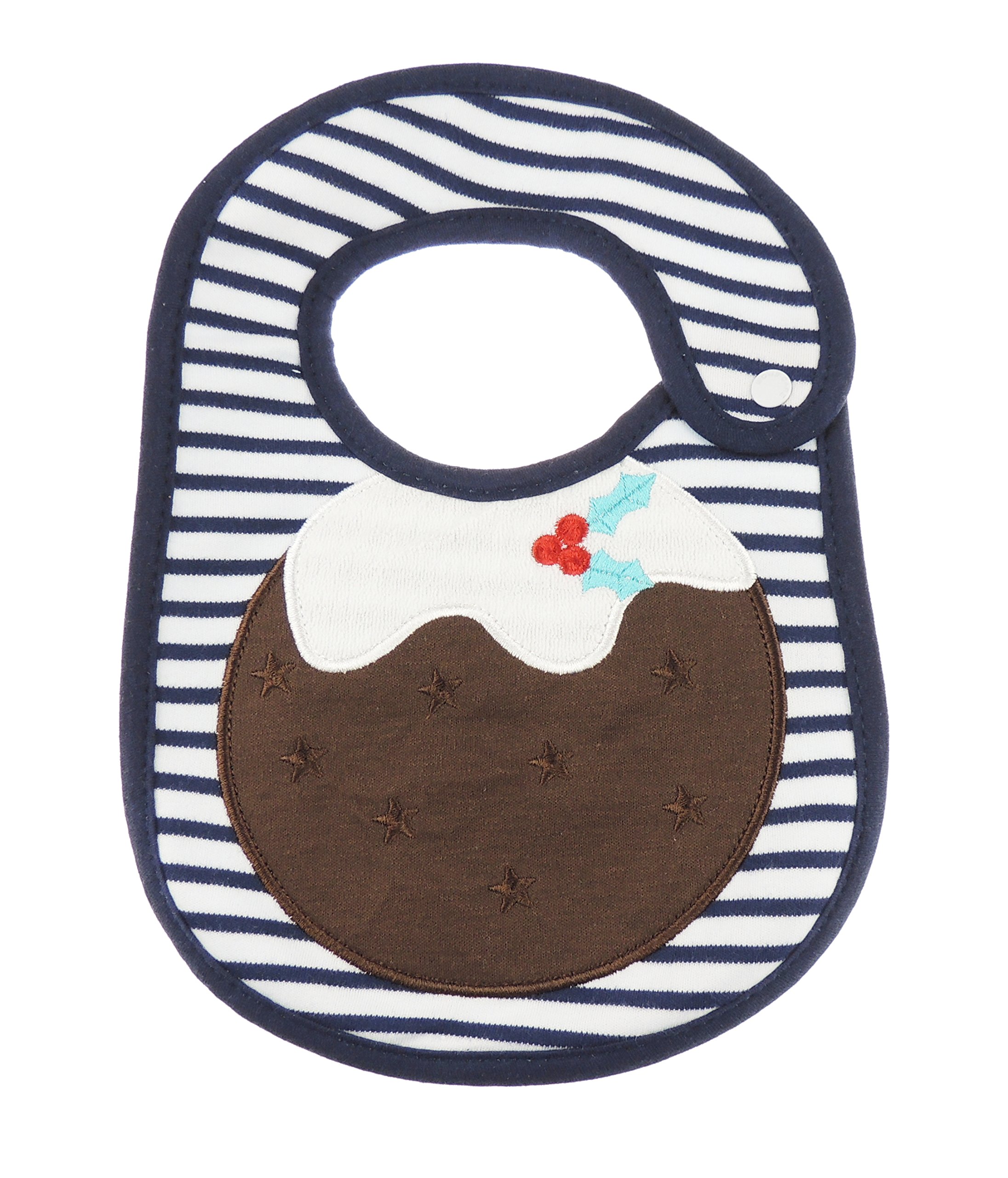 Cute Unisex Baby Girls Boys Babies Newborn 3 6 9 Months Essentials Infant Childrens Kids Everyday Feeding Weaning Teething Bandana Burp Cloth Dribble Bib My First Christmas Pudding (Pudding)