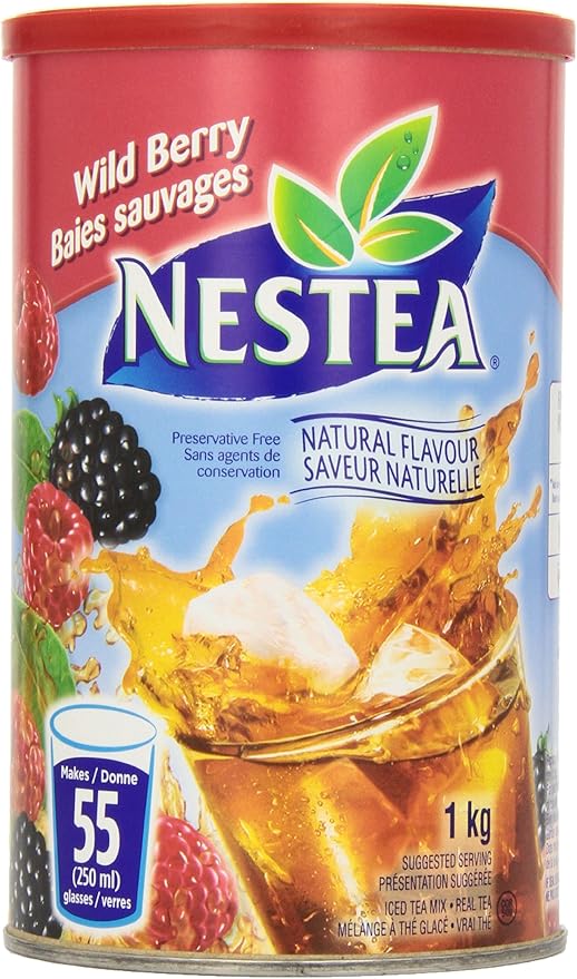 Nestea Wild Berry Iced Tea Powder, 1kg Canister Amazon.ca Grocery