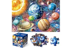 IFLOVE Jumbo Floor Puzzle for Kids,48 Piece Solar System Planet Large Jigsaw Puzzles for Toddler Ages 3-5,Preschool Educational Learning Space Toys Gift for Boys & Girls Ages 4-8