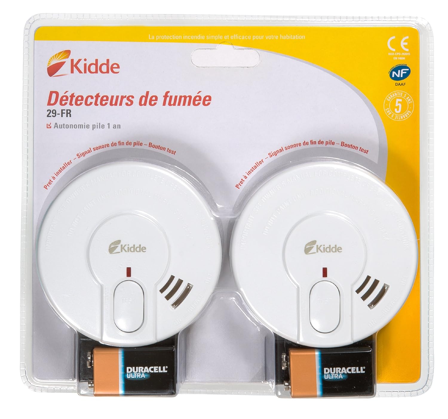 Detecteur De Fumee Kidde Sonne Pour Rien