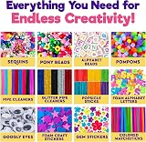 Blue Squid Deluxe Arts & Crafts Box 2800+ Pcs 2 Drawers 18 Compartments view 6
