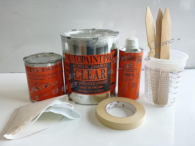 Auto Paint Acrylic Enamel Clear Coat Kit Automotive