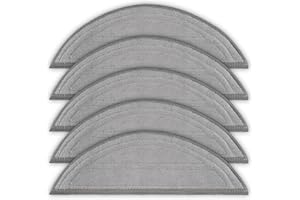 (5 Pieces) Saros 10 Replacement Mop Pads Compatible with Roborock Saros 10 Robot Vacuum Cleaner, Washable Mop Cloths Accessor
