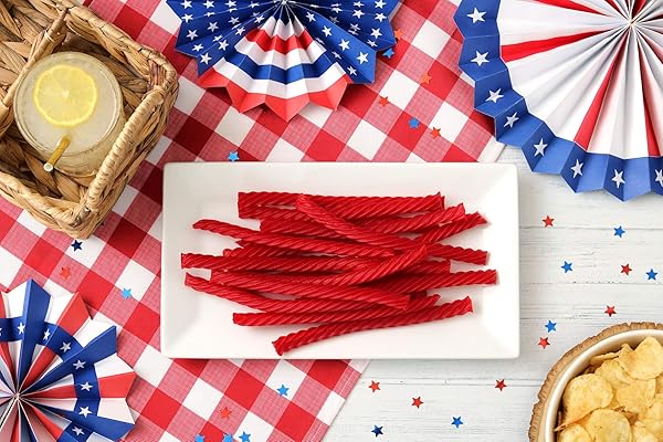 RED VINES LICORICE, ORIGINAL RED FLAVOR SOFT & CHEWY CANDY TWISTS, 3.5 LBS, 56 OUNCE