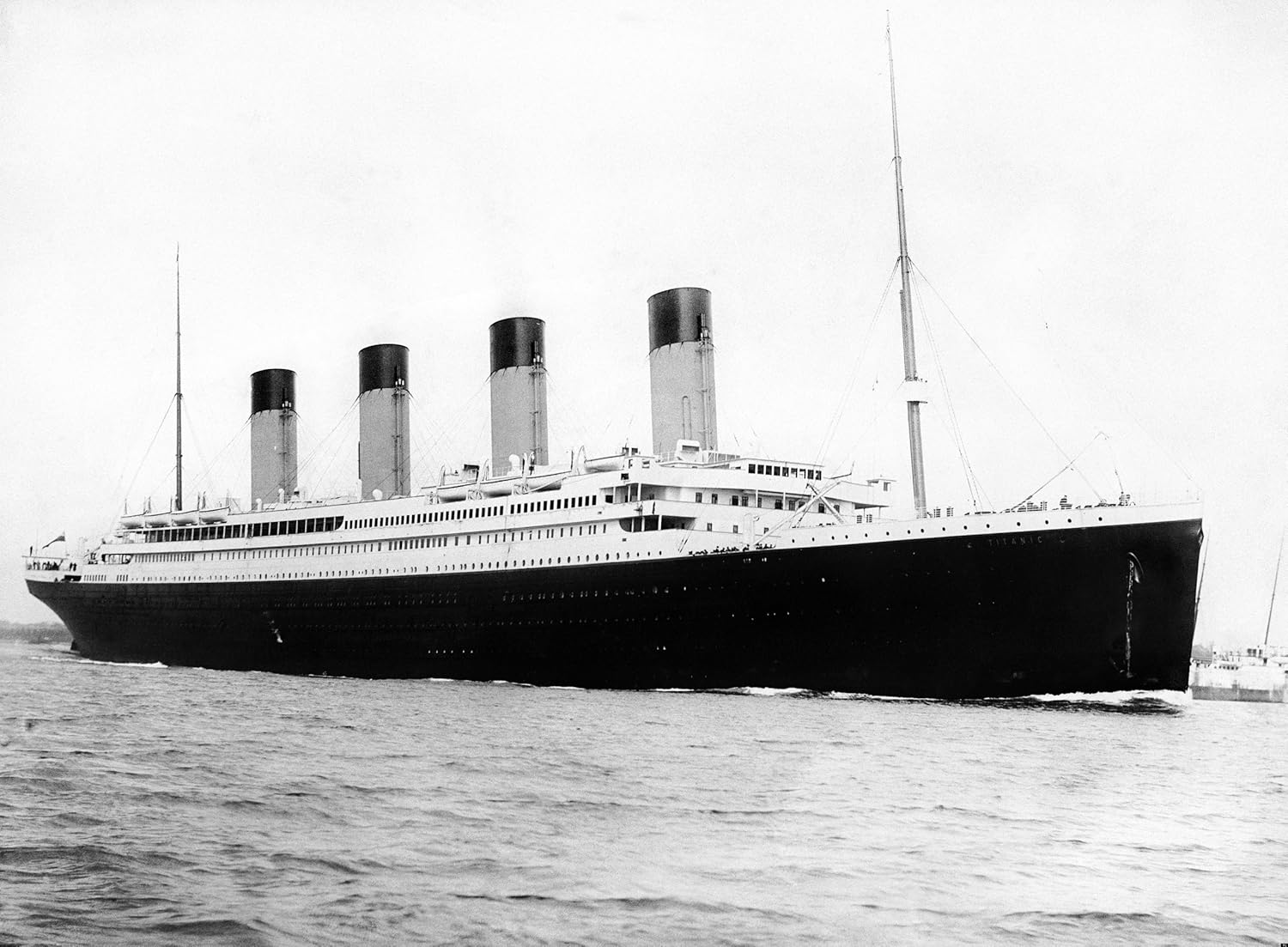 Photographs - RMS Titanic Departing Southampton April 10 1912 Photo Great Historic Ships Photos 8x12