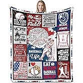 Nuritus Baseball Gifts, Baseball Gifts for Boys 8-12, Unique Baseballs Gift for Kids, Baseballs Gift for Men, Great Base-Ball Coach Presents, Cool Presents for Base-Ball Players Blankets 50"X60"