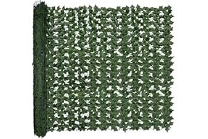 DOPGIB Artificial Ivy Privacy Fence Screen,128" by 60" (53.5 SQFT) UV-Anti Faux Hedge Fence and Fake Ivy Vine Leaf Wall Panels for Indoor&Outdoor Green Backdrop, Garden Greenery Decor