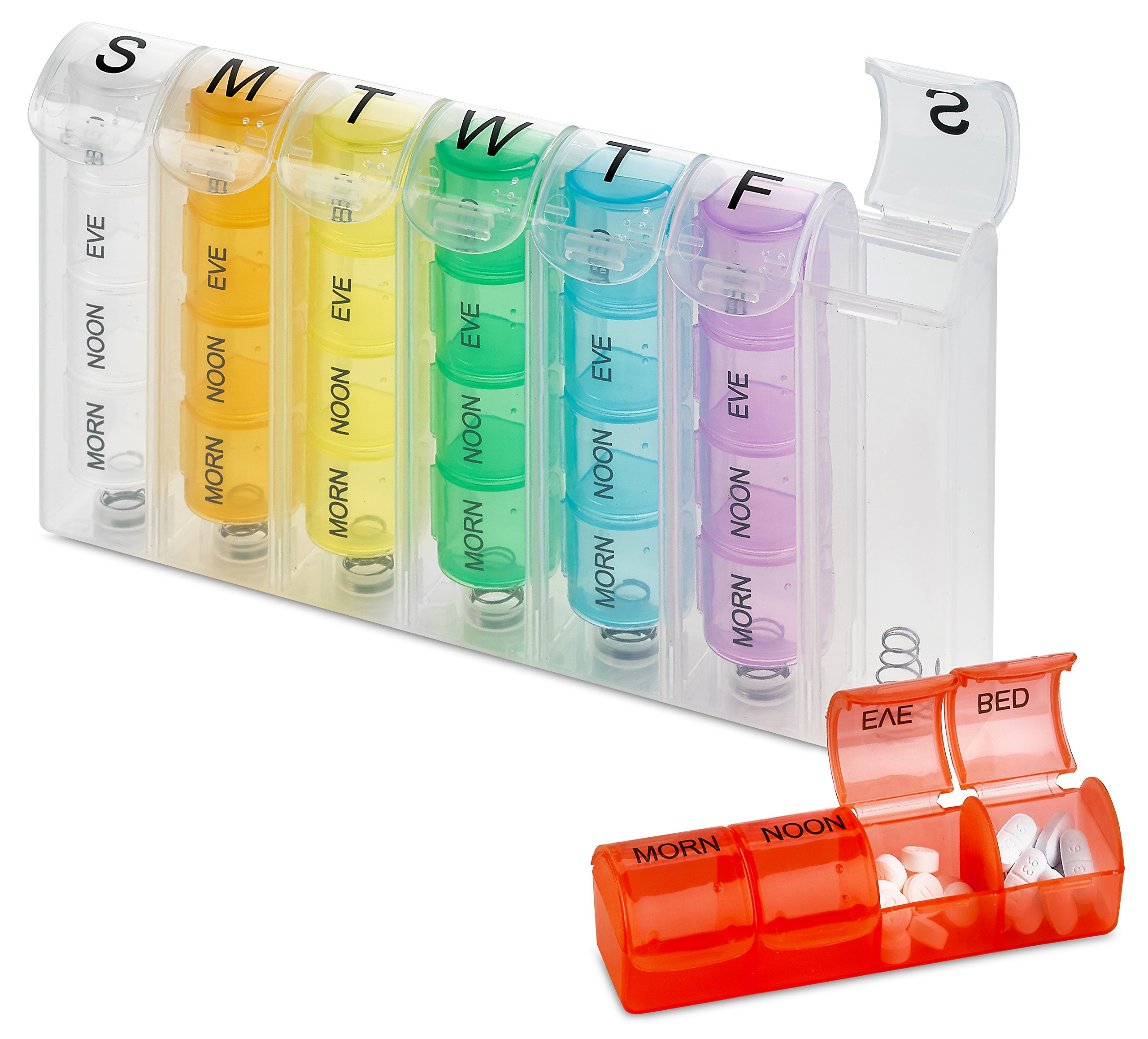 Pill Organizer Travel Pill Case, Weekly Pill Organizer