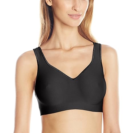 Hanes Women's Comfort Evolution Bra, Black, Large best wirefree bra