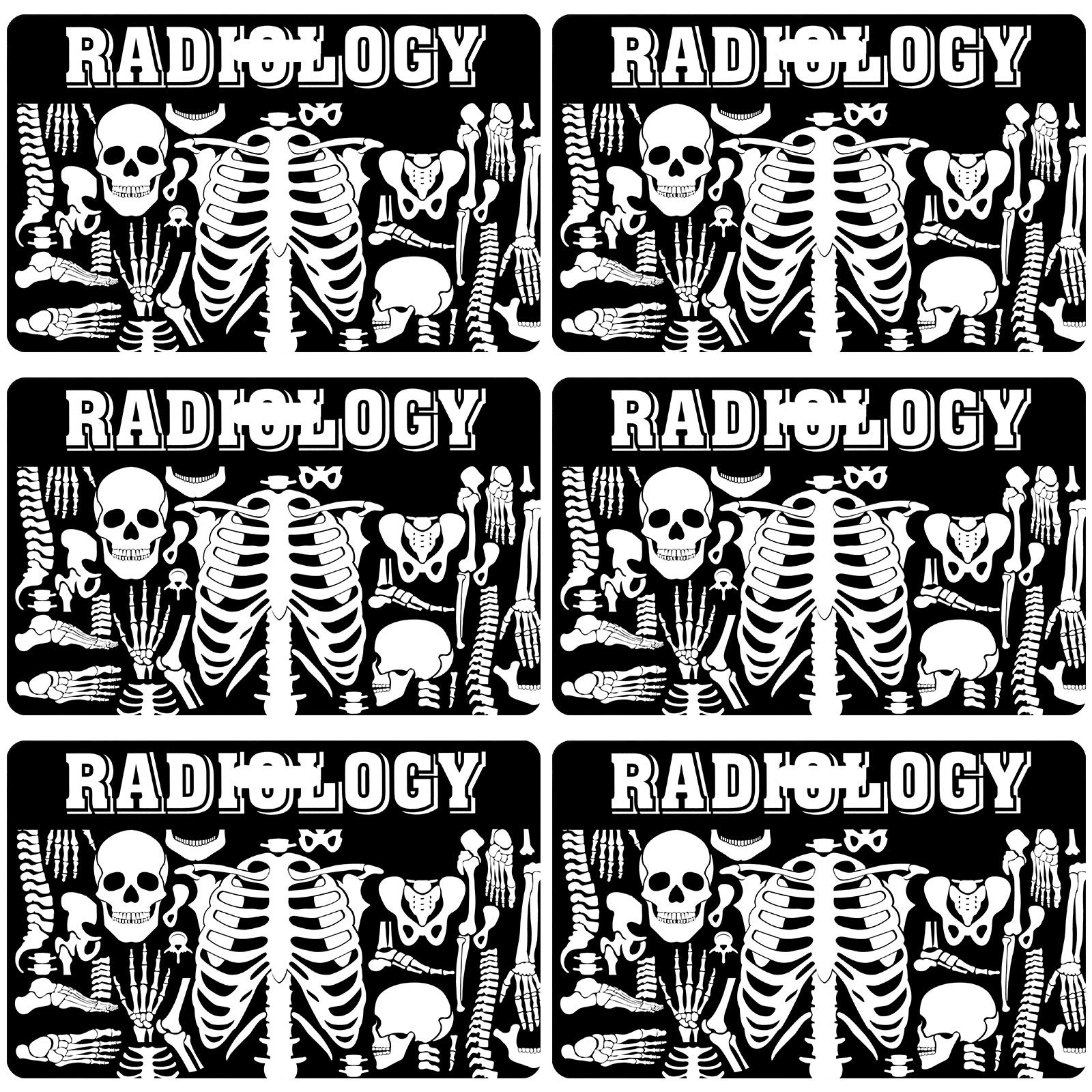 Photo 1 of 10 Pieces Xray Marker Holder Skeleton Themed PVC Xray Marker Holder X-Ray Badge Radiology Horizontal ID Card Badge Pouch for Office Staff DIY ID Badge Holder