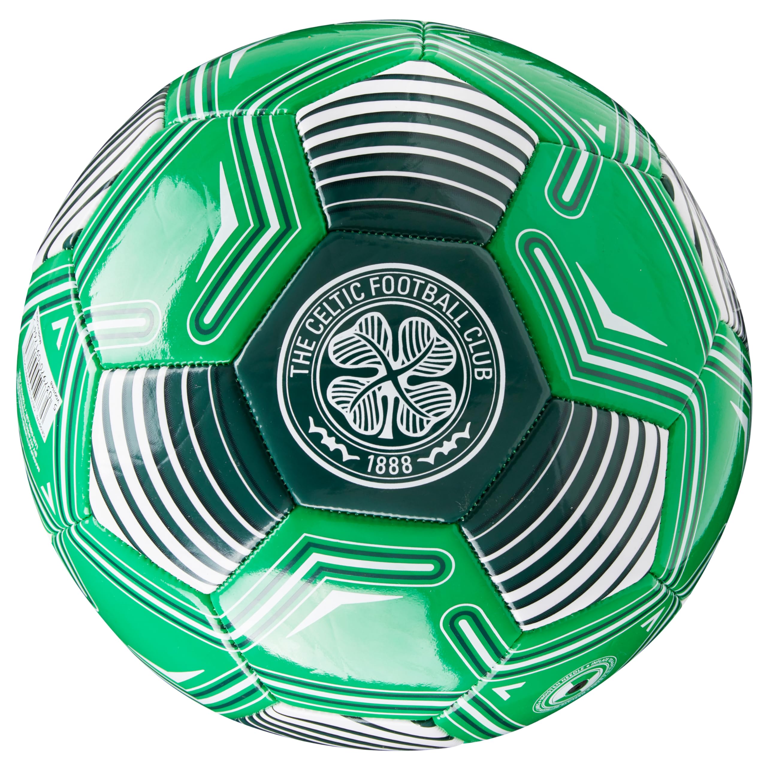 Celtic F.C. Football Soccer Ball for Adults Teenagers Kids Training Football Size 3, 4 or 5 - Celtic Merchandise (Green Logo, Size 3)
