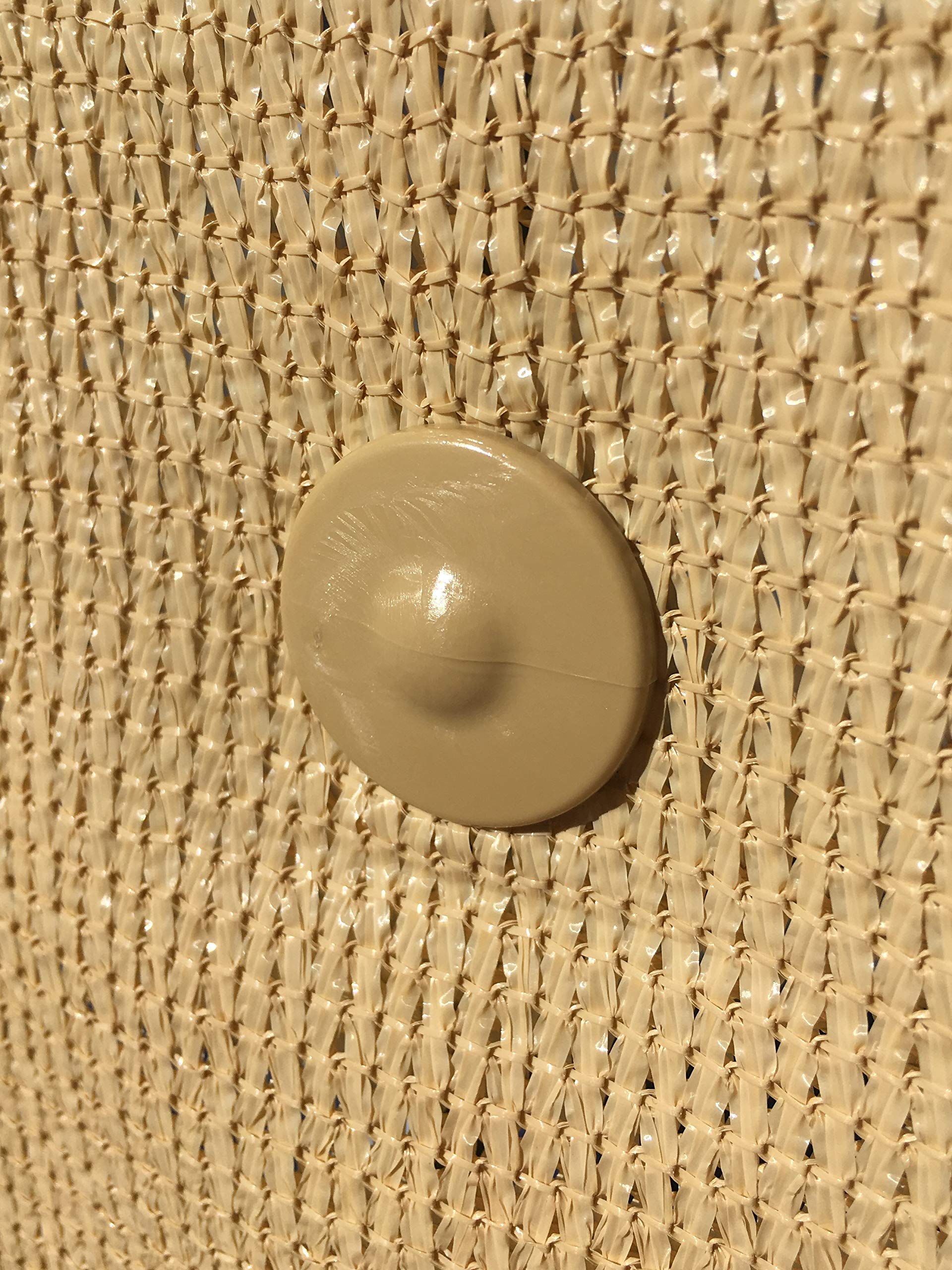 edenvista GRIPNET Clips for Garden Privacy net to Rigid Fence Panels (Wire Diameter 5mm (3/16'') | UV-Treated, 30 Pack, Color Sand.