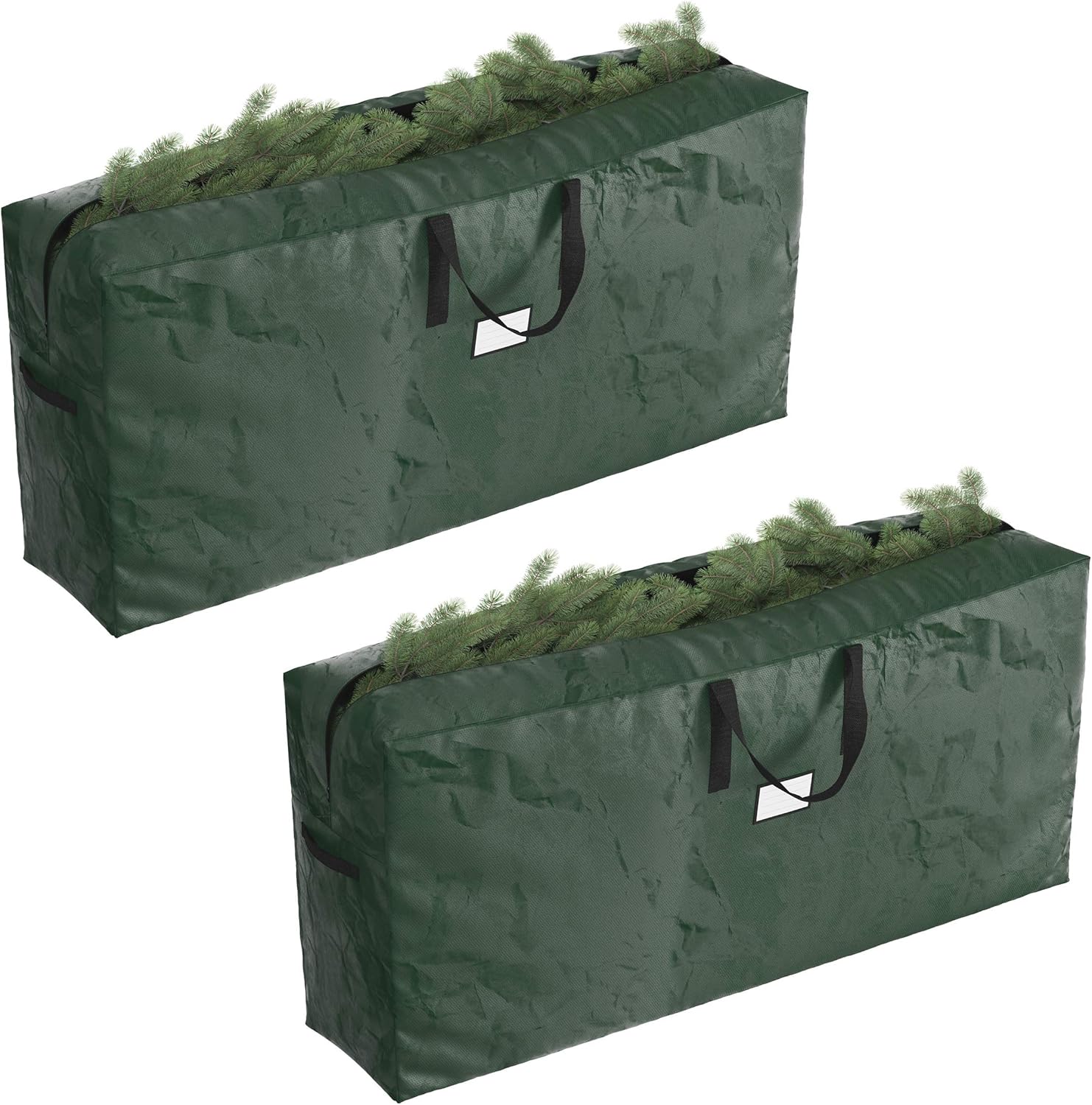 Holiday Décor Storage - Elf Stor 9ft Christmas Storage Bag for Artificial Tree Protection, 2 packs x 9 ft, Green
