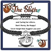 Yvesmillauly Bracelets Cute Sloth Bracelet for Women, Sloth Lovers Gift, Exquisite Sloth Jewelry Gift for Birthday Christmas Valentine's Day Animal Lover