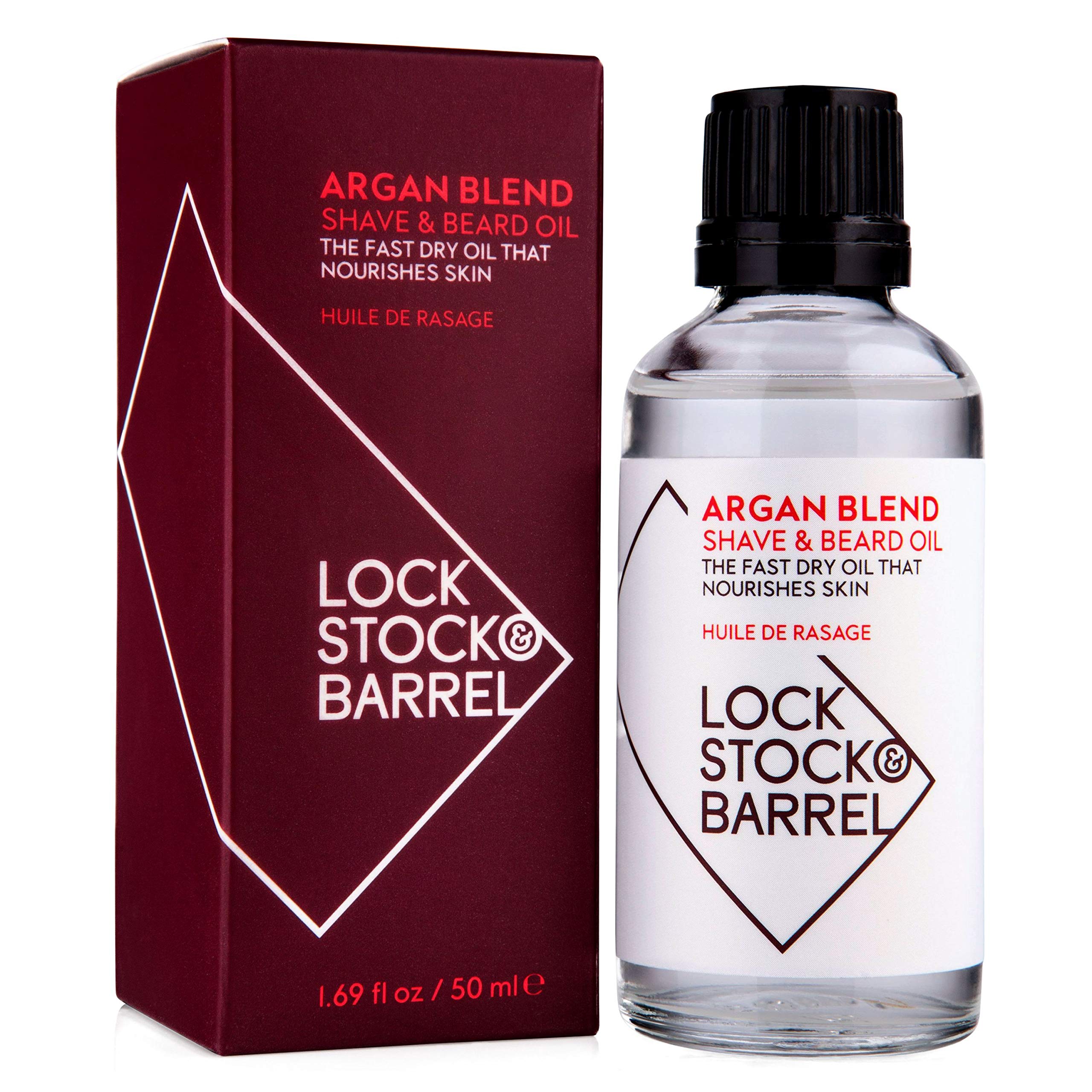 Lock Stock & Barrel Argan Blend Shave & Beard Oil For Men 50 ml