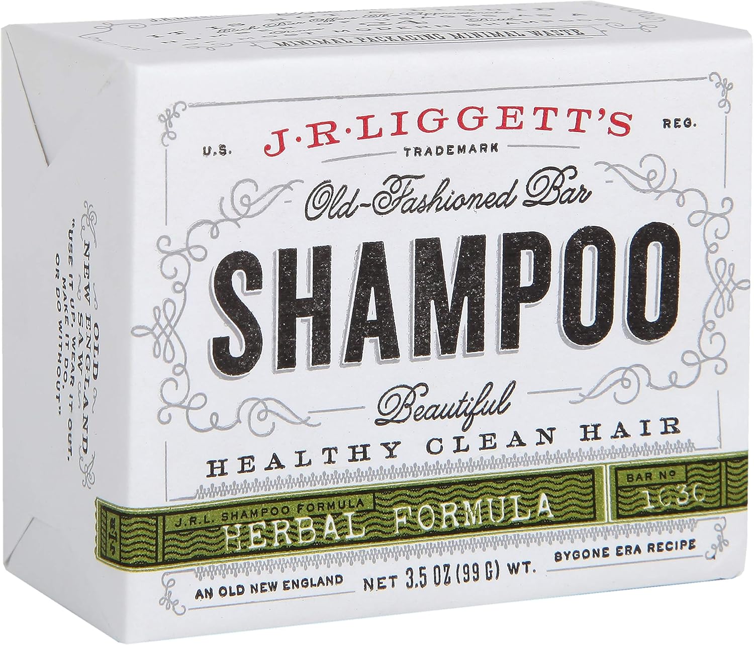 J R Liggett S All Natural Shampoo Bar Herbal Formula Supports Strong And Healthy Hair Nourish Follicles With Antioxidants And Vitamins Detergent And Sulfate Free One 3 5 Ounce Bar Amazon Ca Beauty