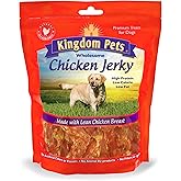 Kingdom Pets Chicken Jerky Dog Treats with Only 3 Ingredients and No Fillers, 3 Pound Bag