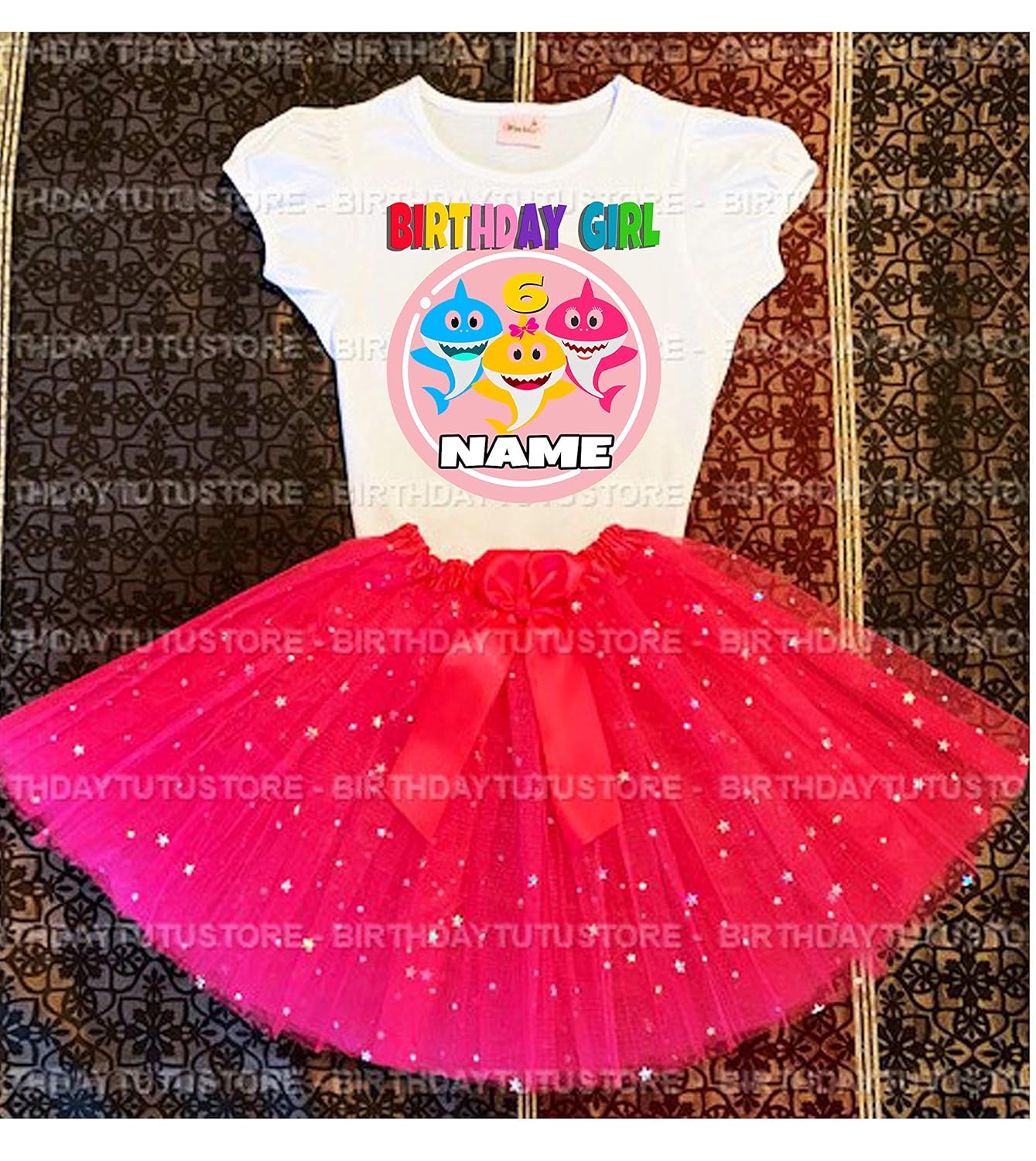 baby shark tutu dress