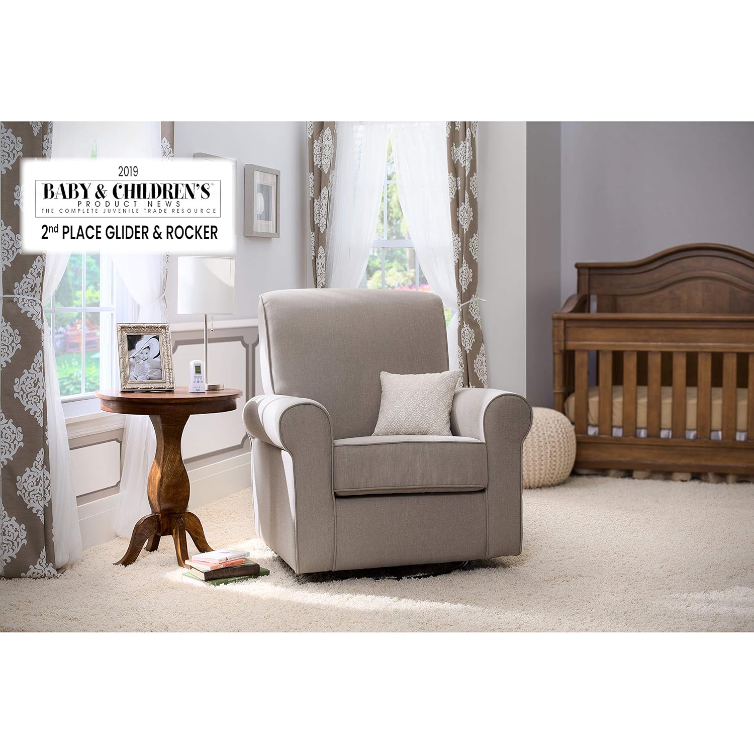 delta children avery nursery glider swivel rocker chair