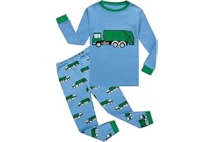 KikizYe Little Boys Long sleeve Pajamas Kids jammies Child Pjs